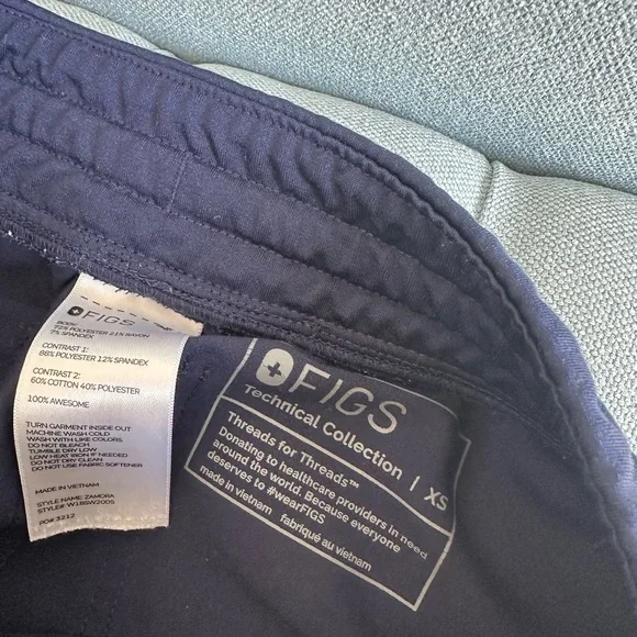 Figs Deep Blue Joggers - Picture 2 of 2